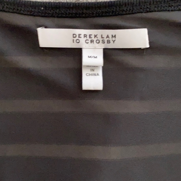 Derek Lam 10 Crosby, Striped Sleeveless Ruched Dress, Medium - Picture 8 of 8